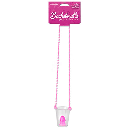 Bachelorette Party Favors Pecker Shot Glass Necklace, Pipedream Products