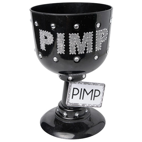 Bachelorette Party Favors Pimp Cup, Black, Pipedream Products