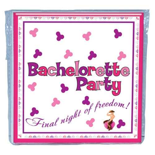 Bachelorette Party Napkins, Trivia Game, 10 Pack, Hott Products