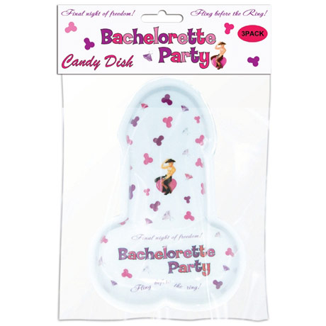 Bachelorette Party Pecker Candy Tray, 3 Pack, Hott Products