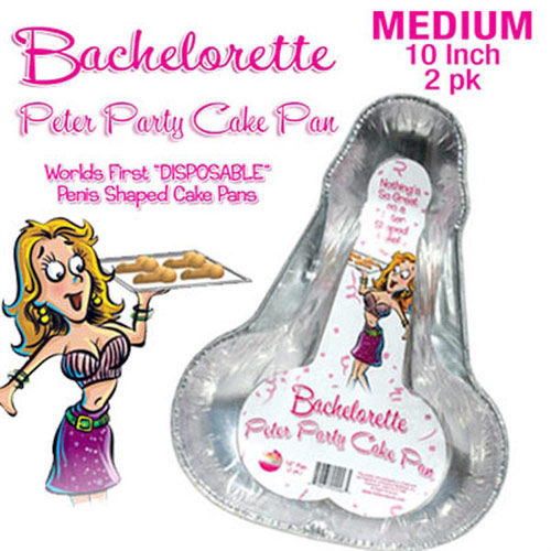 Bachelorette Peter Party Cake Pan, Medium, 2 Pack, Hott Products