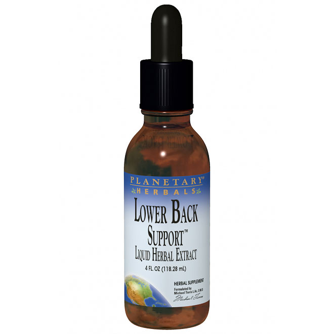 Lower Back Support Liquid Herbs, 4 oz, Planetary Herbals