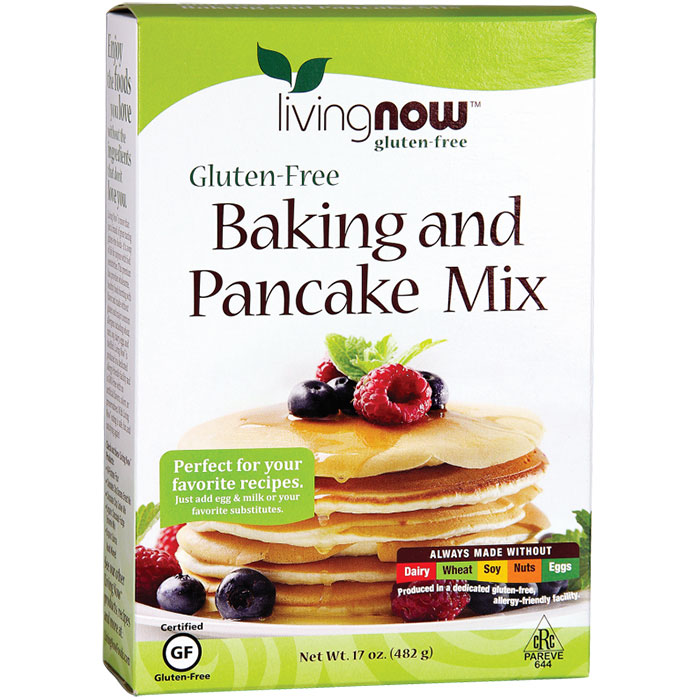 Baking and Pancake Mix Gluten-Free, 17 oz, NOW Foods