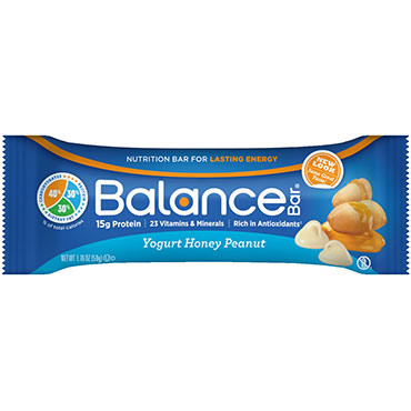 Balance Original Nutrition Bar - Yogurt Honey Peanut, 1.76 oz x 6 Bars, Balance Bar