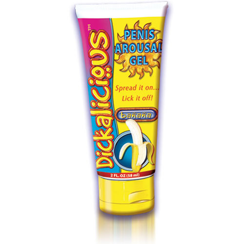 Dickalicious Penis Arousal Gel - Banana, 2 oz, Hott Products