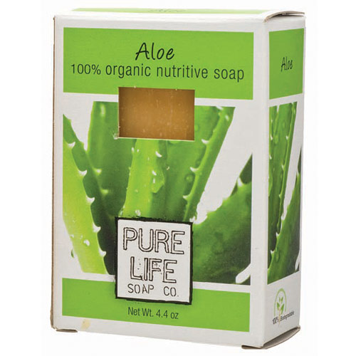 Pure Life Soap Bar Soap, Aloe, 4.4 oz, Pure Life Soap