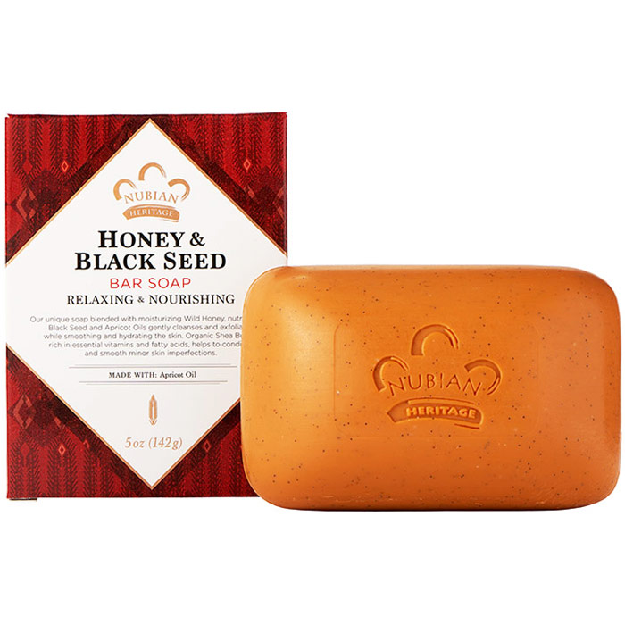 Honey & Black Seed Bar Soap, 5 oz, Nubian Heritage