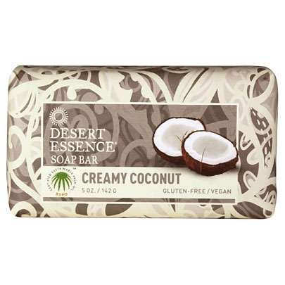 Desert Essence Bar Soap Creamy Coconut, 5 oz, Desert Essence