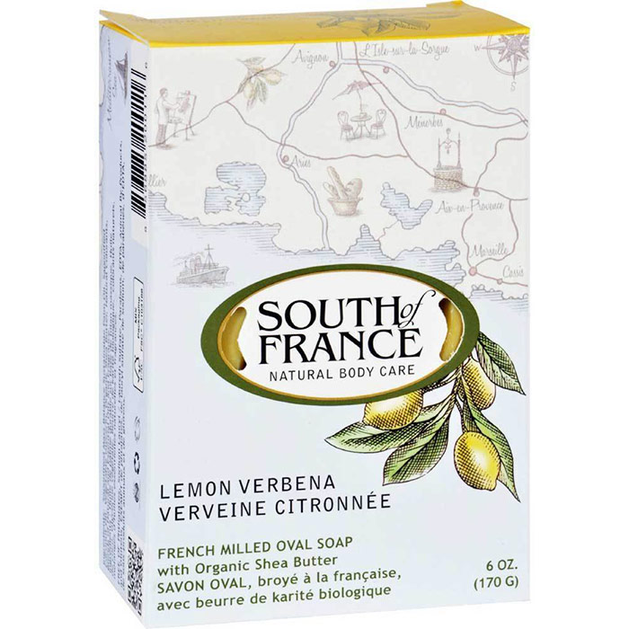 French Milled Vegetable Bar Soap, Lemon Verbena, 6 oz, South of France