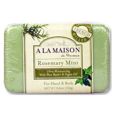 Solid Bar Soap, Rosemary Mint, 8.8 oz, A La Maison