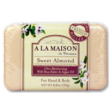Solid Bar Soap, Sweet Almond, 8.8 oz, A La Maison