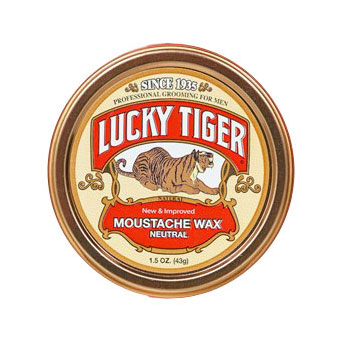 Barber Shop Classics Mustache Wax, Neutral, 1.5 oz, Lucky Tiger
