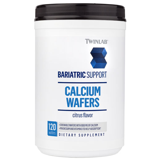 Twinlab Bariatric Support Chewable Calcium Wafers, Citrus, 120 Wafers, Twinlab