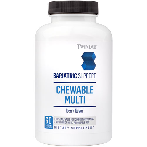 Twinlab Bariatric Support Chewable Multi Vitamins, Berry, 60 Chews, Twinlab