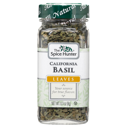 Basil, California, Leaves, 0.3 oz x 6 Bottles, Spice Hunter