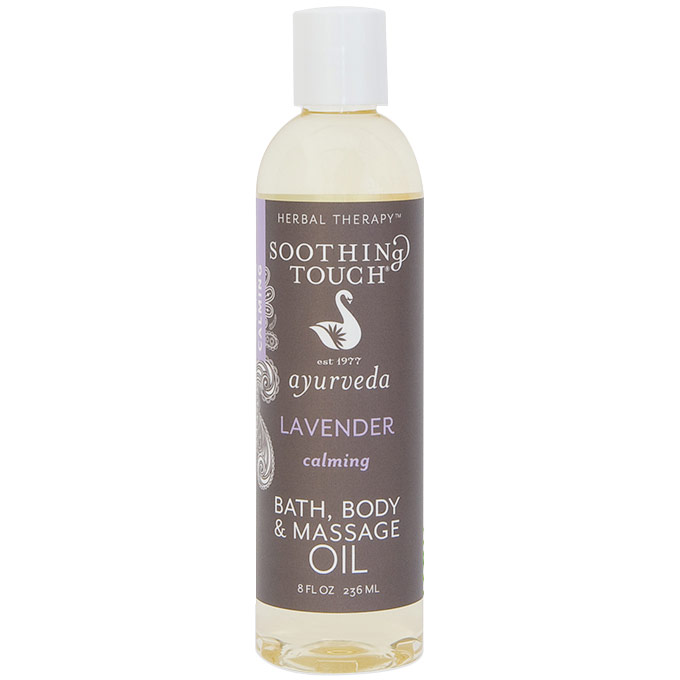 Bath, Body & Massage Oil, Lavender, 8 oz, Soothing Touch