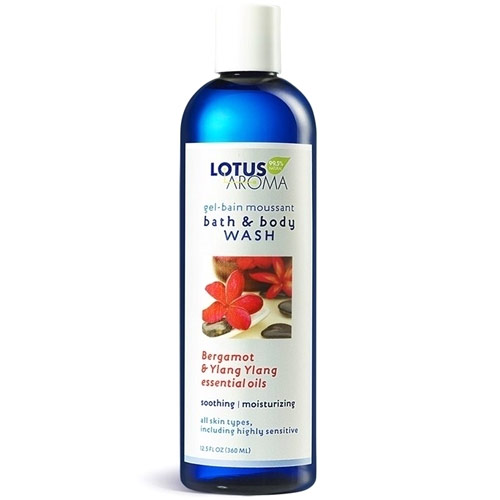 Lotus Aroma Bath & Body Wash, Bergamot & Ylang Ylang Essential Oils, 12.5 oz, Lotus Aroma
