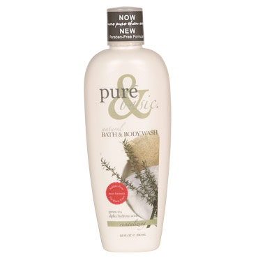 Pure & Basic Natural Bath & Body Wash, Revitalizing, 12 oz, Pure & Basic