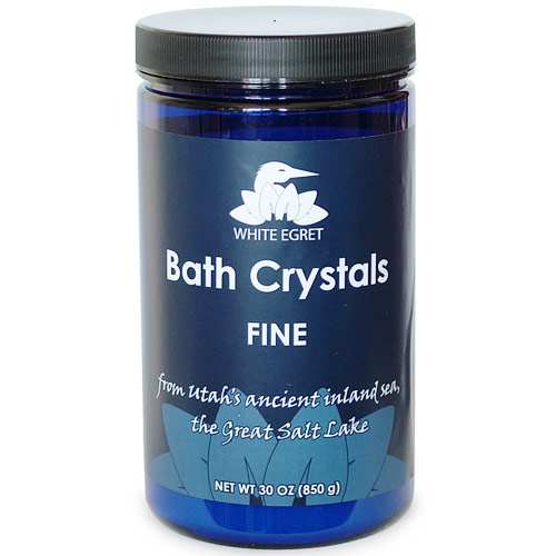 Bath Crystals, Fine, 30 oz, White Egret