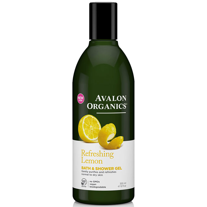 Bath & Shower Gel Organic Lemon Verbena 12 oz, Avalon Organics