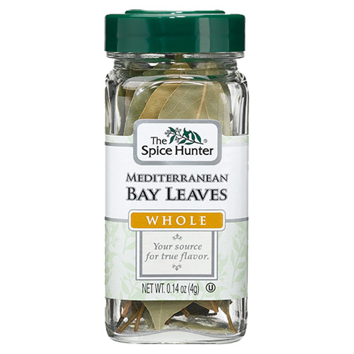 Bay Leaves, Mediterranean, Whole, 0.14 oz x 6 Bottles, Spice Hunter