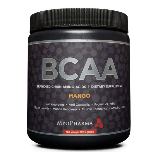 BCAA, Branched Chain Amino Acid, 187.5 g, MyoPharma