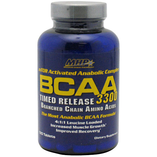 MHP (Maximum Human Performance) MHP BCAA 3300, 120 Tablets, Maximum Human Performance