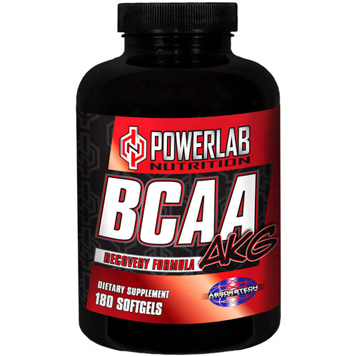 BCAA AKG, 180 Softgels, Powerlab Nutrition