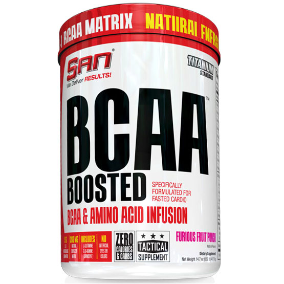 BCAA Boosted, Fruit Punch, 40 Servings, SAN Nutrition