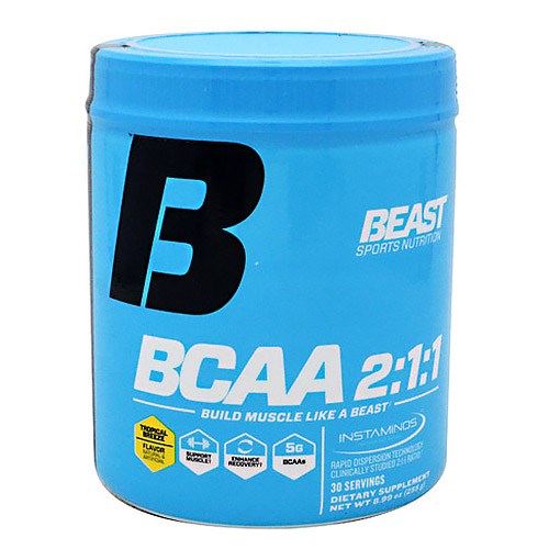 BCAA 2:1:1 Powder, 30 Servings, Beast Sports Nutrition