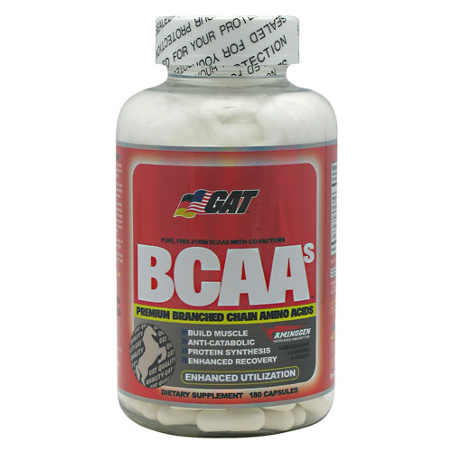 GAT BCAAs, 180 Capsules, German American Technologies