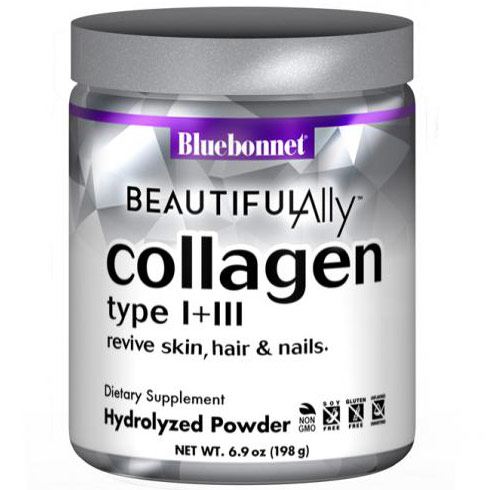 Beautiful Ally Collagen Type I + III Hydrolyzed Powder, 6.9 oz, Bluebonnet Nutrition