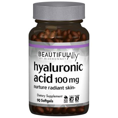 Beautiful Ally Hyaluronic Acid 100 mg, 90 Softgels, Bluebonnet Nutrition