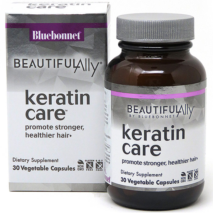 Beautiful Ally Keratin Care, for Stronger & Healthier Hair, 30 Vegetable Capsules, Bluebonnet Nutrition