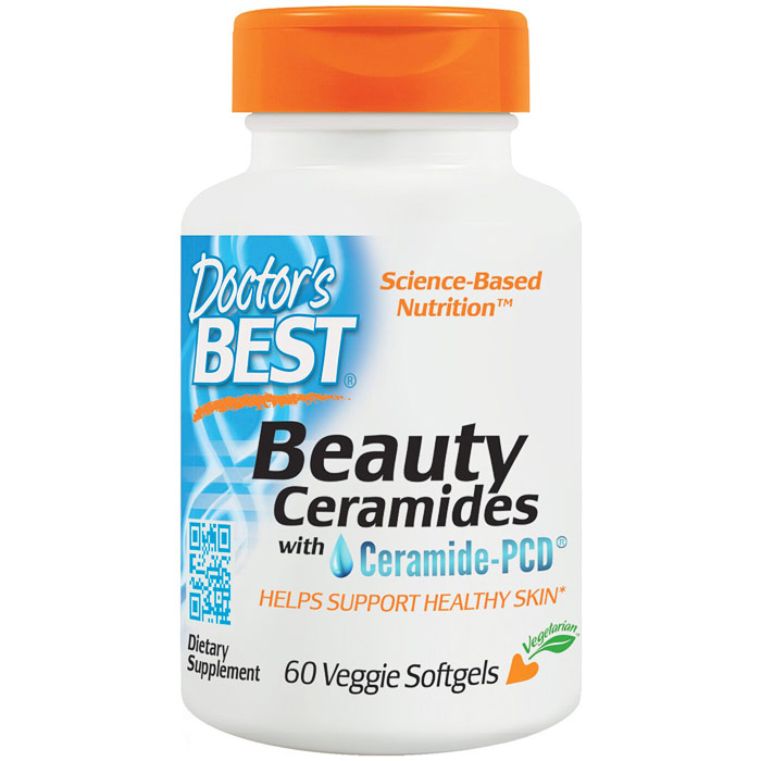 Beauty Ceramides with Ceramide-PCD, Support Healthy Skin, 60 Veggie Softgels, Doctors Best
