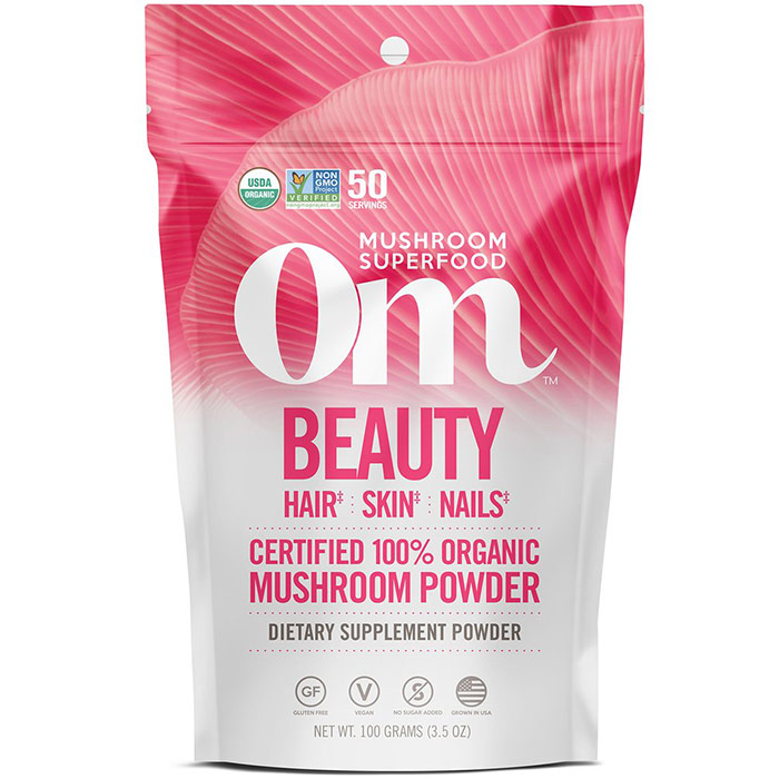 Beauty Mushroom Superfood Powder, 100 g, Om Organic Mushroom Nutrition
