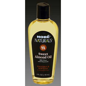 Hobe Naturals Sweet Almond Oil, 4 oz, Hobe Labs