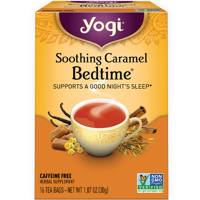 Bedtime Tea, Soothing Caramel, 16 Tea Bags, Yogi Tea