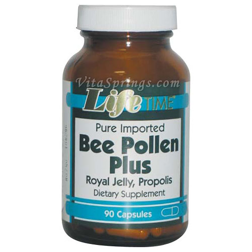 Bee Pollen Plus with Royal Jelly & Propolis, 90 Capsules, LifeTime