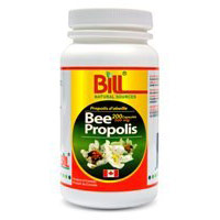 Bee Propolis 500 mg, 200 Capsules, Bill Natural Sources