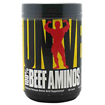 100% Beef Aminos, Superior Beef Amino Acids, 200 Tablets, Universal Nutrition