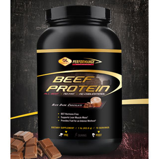 Beef Protein - Rich Dark Chocolate, 1 lb, Olympian Labs