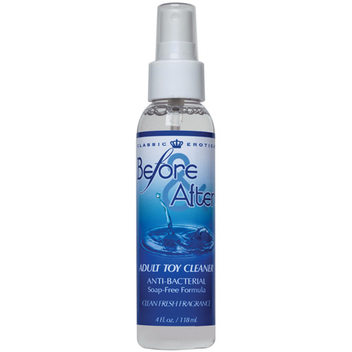 Before & After Anti-Bacterial Adult Toy Cleaner Spray, 4 oz, Classic Erotica
