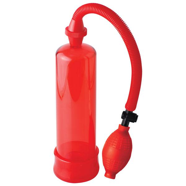 Beginners Power Pump, Penis Pump, Red, Pipedream Products