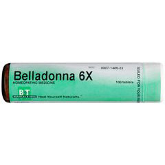 Boericke & Tafel Belladonna 6X, 100 Tablets, Boericke & Tafel Homeopathic