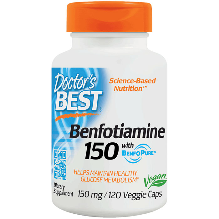 Benfotiamine 150 mg, 120 Veggie Caps, Doctors Best