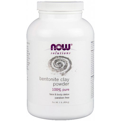 Bentonite Powder, 100% Pure Clay,1 lb, NOW Foods