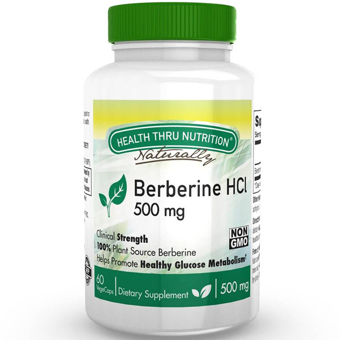 Berberine HCL 500 mg, Value Size, 120 VegeCaps, Health Thru Nutrition