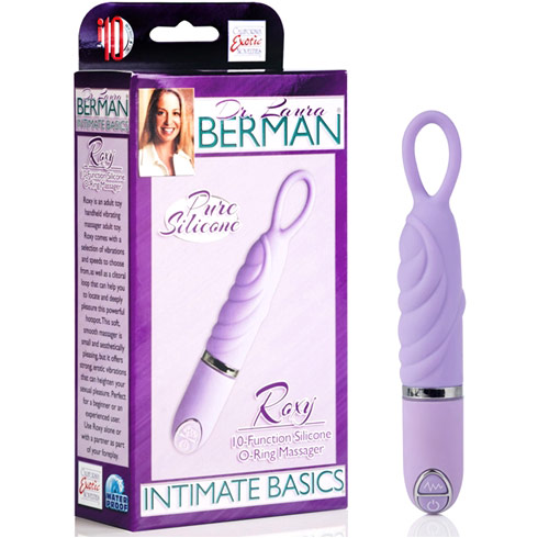Dr. Laura Berman Intimate Basics Collection Roxy 10-Function Silicone O-Ring Massager, California Exotic Novelties