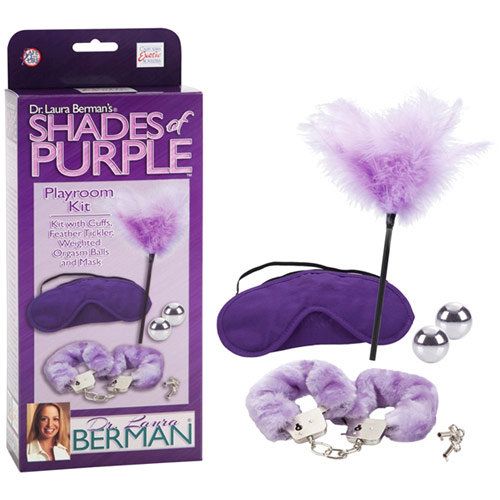 California Exotic Novelties Dr. Laura Berman Shades of Purple Playroom Kit, California Exotic Novelties